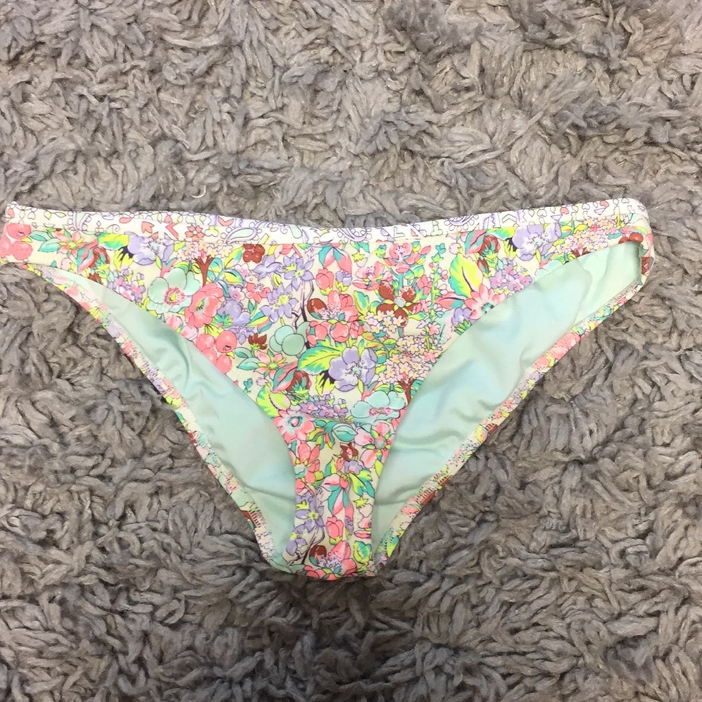 floral print Victoria secret bikini bottoms